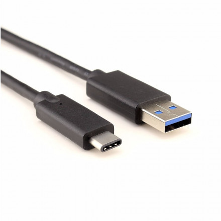 CABLE TIPO C A USB - 1MT - CAJA NEGRA