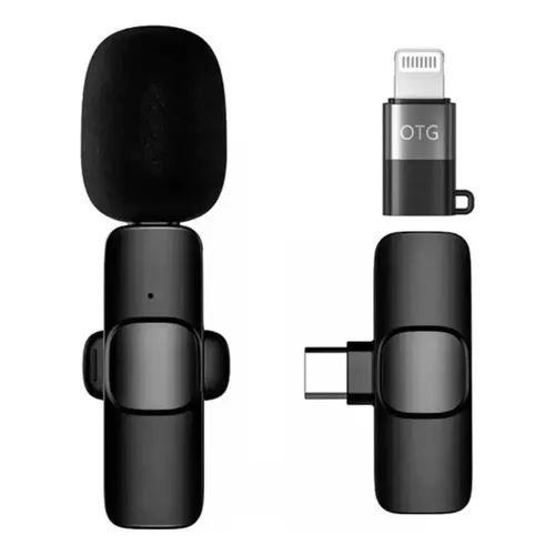 MICROFONO CORBATERO BLUETOOTH TIPOC IPHONE SIMPLE NEGRO
