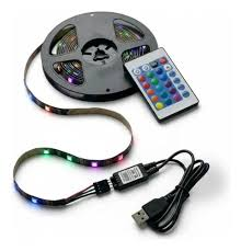TIRA LED RGB 5050 USB PARA TV