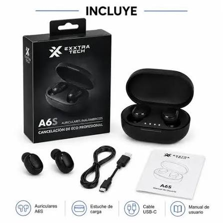 AURICULARES INALAMBRICOS A6S EXTREM TECH