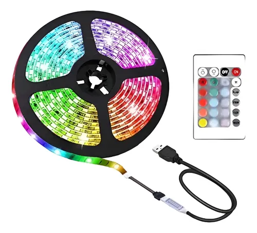TIRA LED 10 MTS USB   PROGRAMABLE CON EL CELULAR
