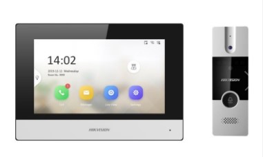 TIMBRE VIDEO PORTERO VISOR ANALOGICO HIBRIDO APP HIKVISION DS-KIS302-P