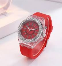 RELOJ ANALOGICO CON LED COLORES